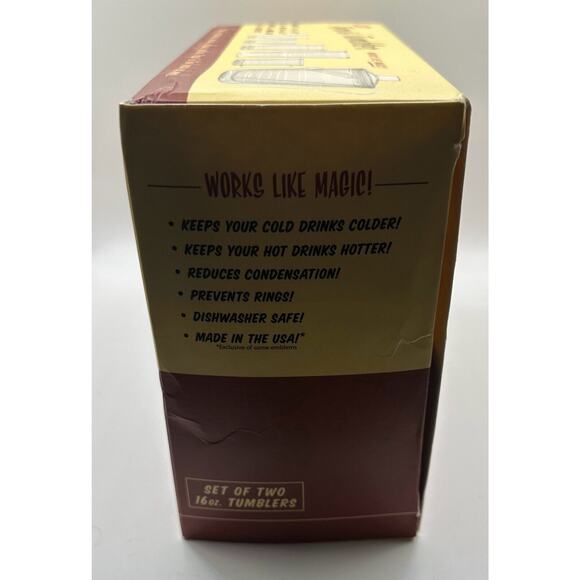 ESPN Tervis Tumblers 16 oz Set of 2 Insulated Cups Drinkware Sports Fan Gift New - Picture 4 of 5